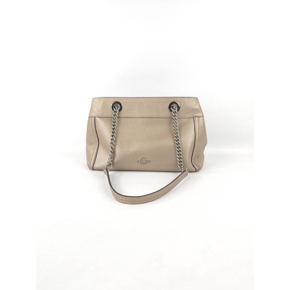 CLEAN Authentic Coach Brooke Chain Carryall Satchel Bag F39019